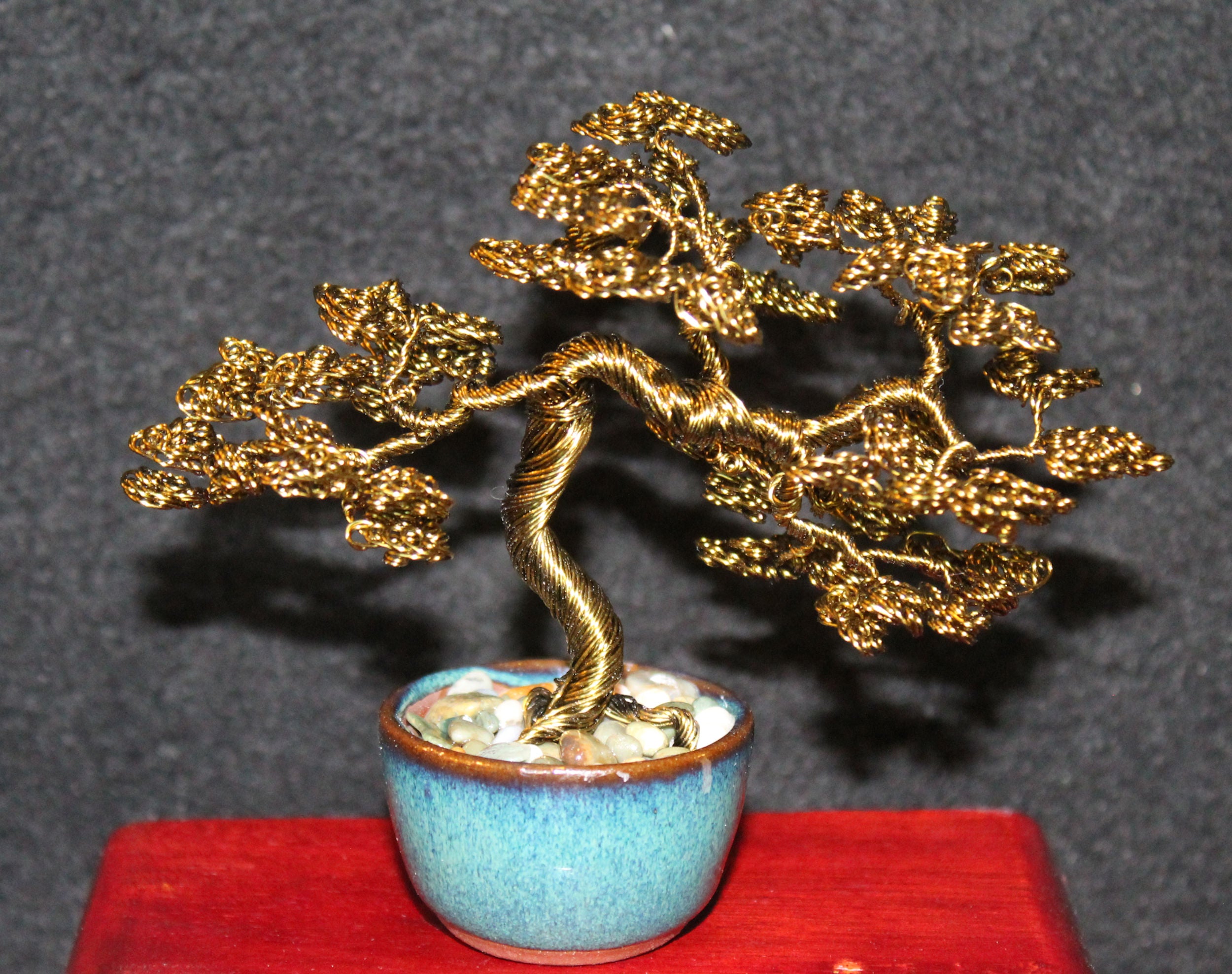 Small Informal Upright Bronze Bent Bonsai - SOLD