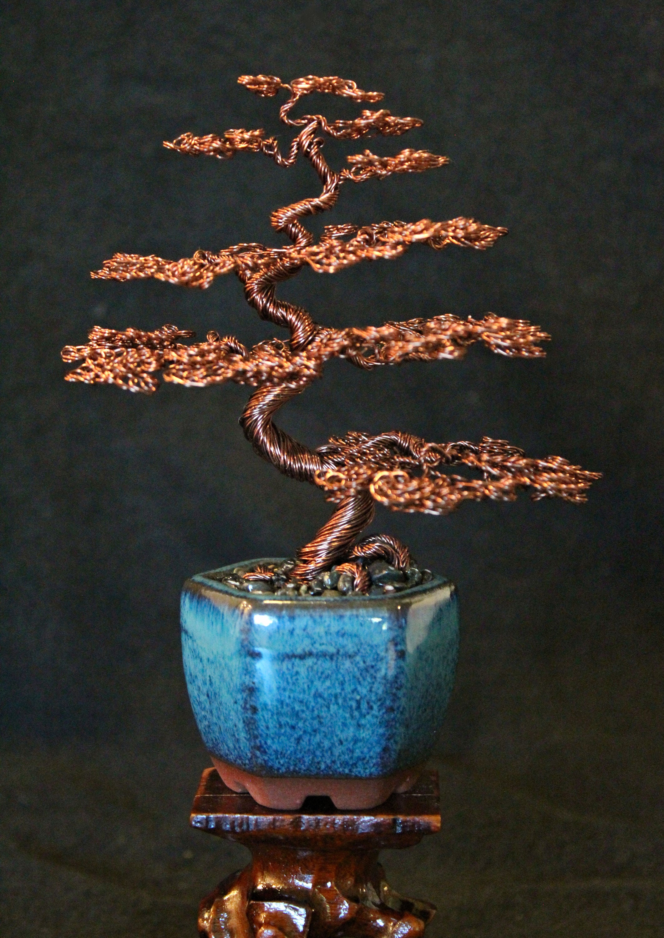 bonsai copper tree Informal Upright Tall Antique Copper Bonsai