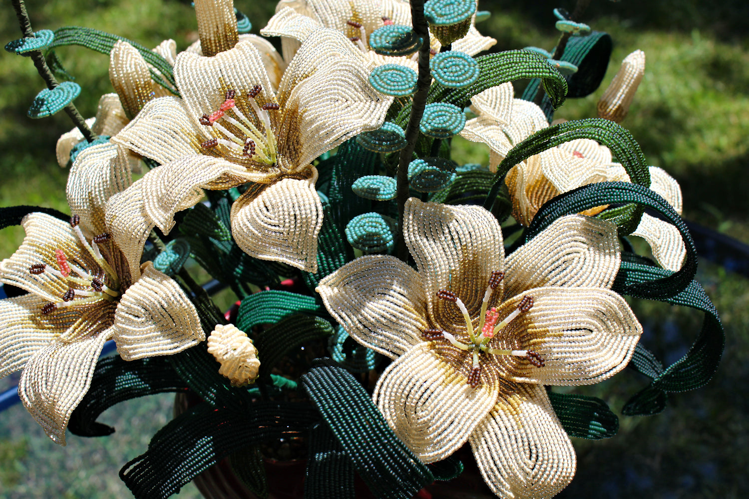 Olivia de Havilland (Asiatic Lilies and Silver Dollar Eucalyptus) - SOLD