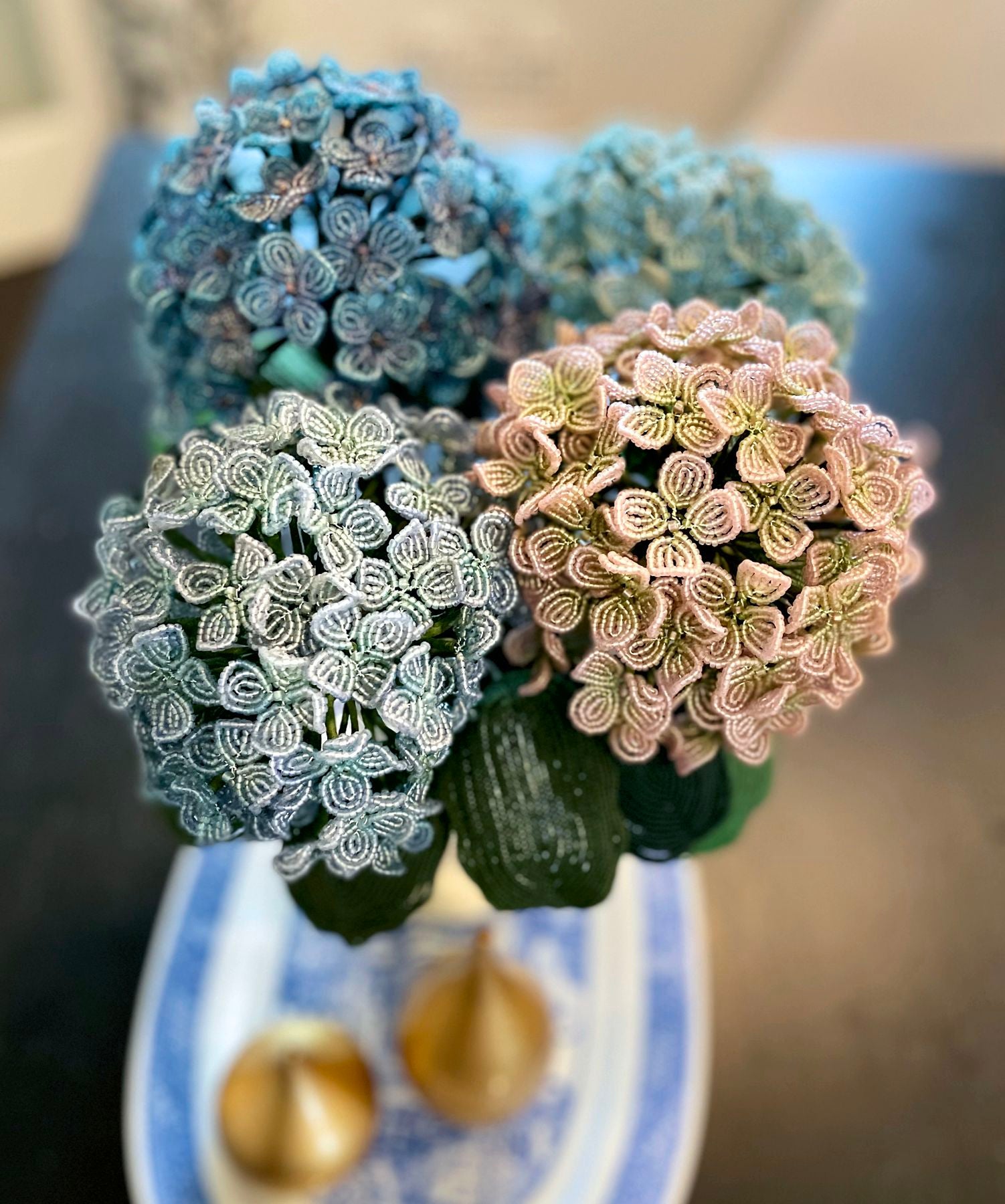 Blue Violet Hydrangeas