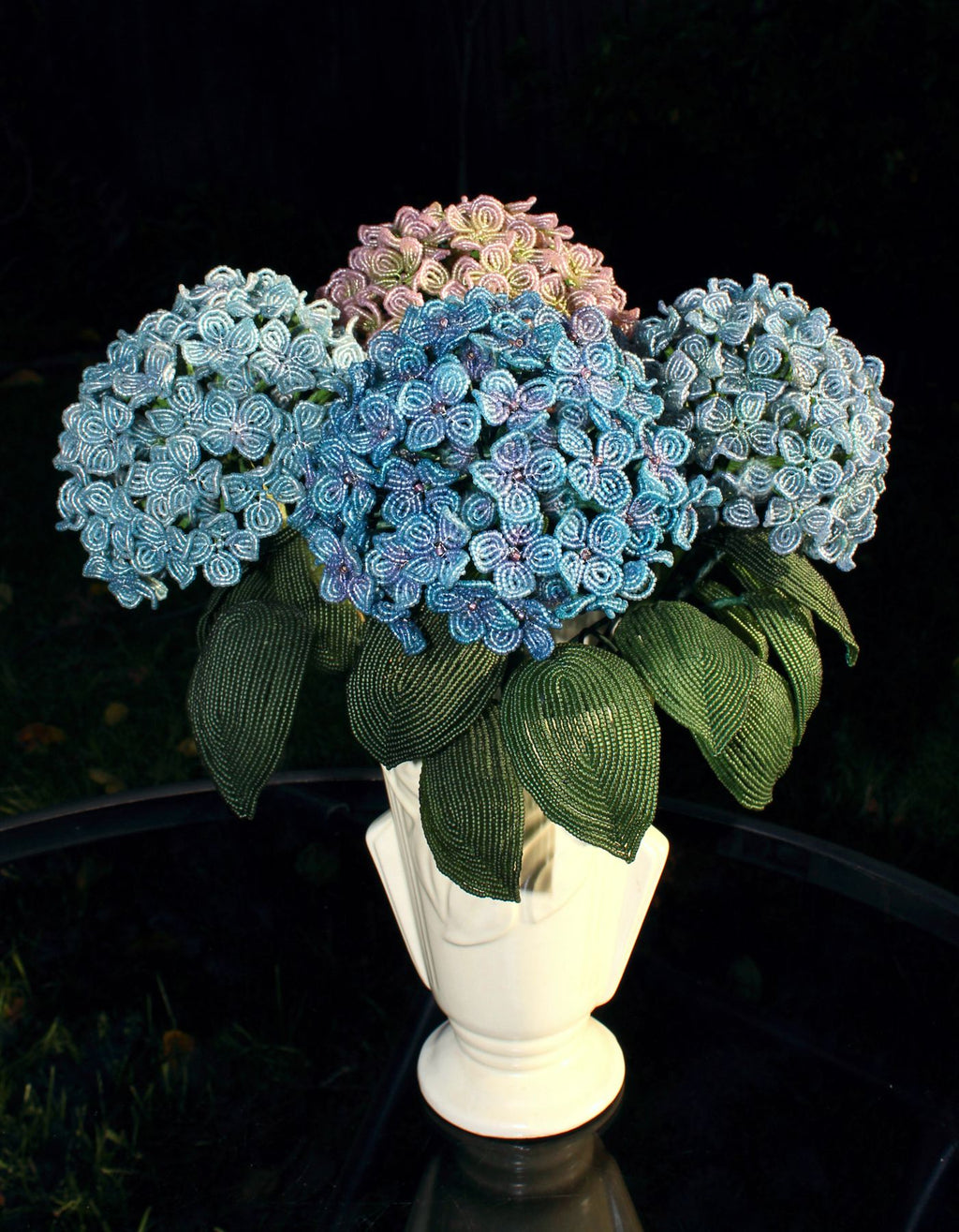 Blue Violet Hydrangeas