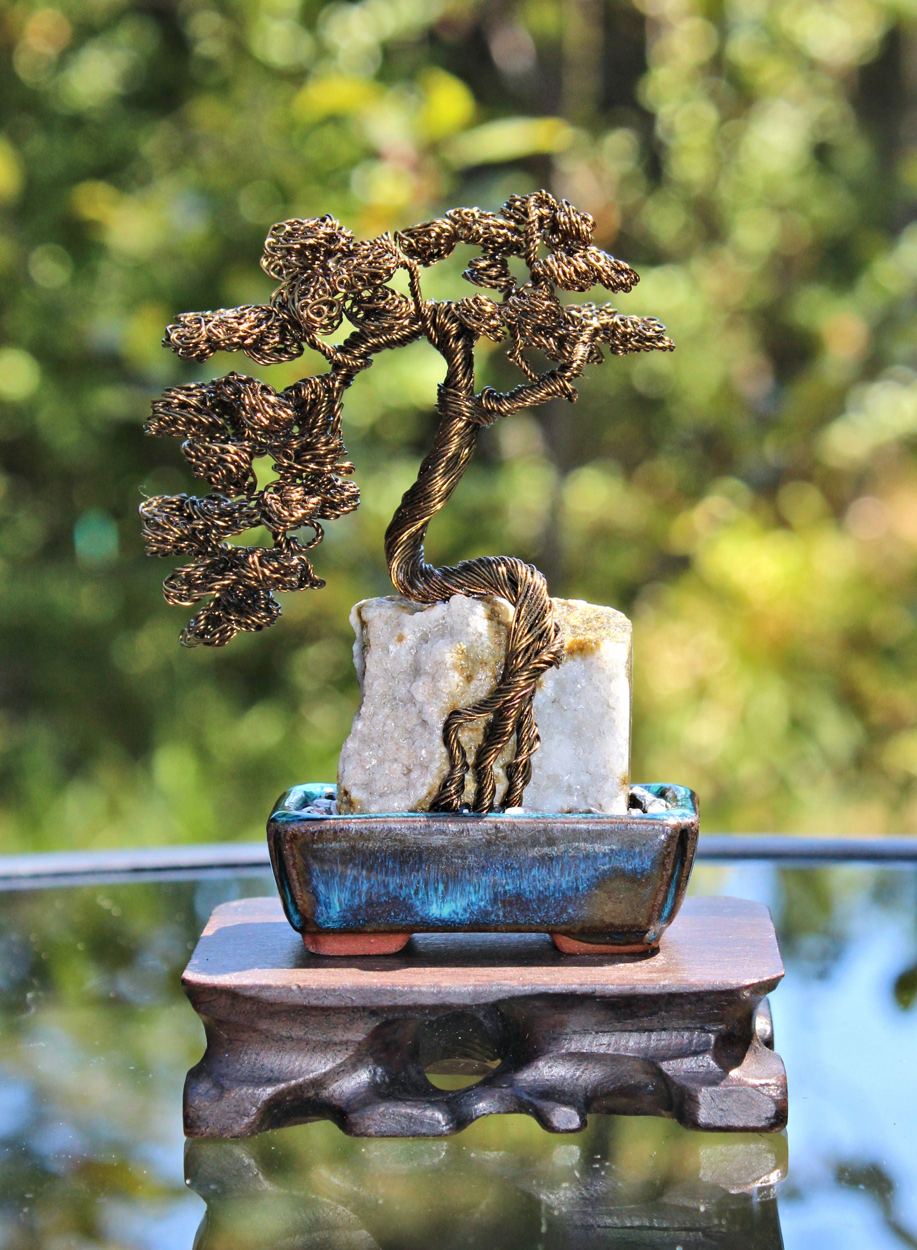 quartz bonsai tree Cascade Bonsai over Quartz and Jasper