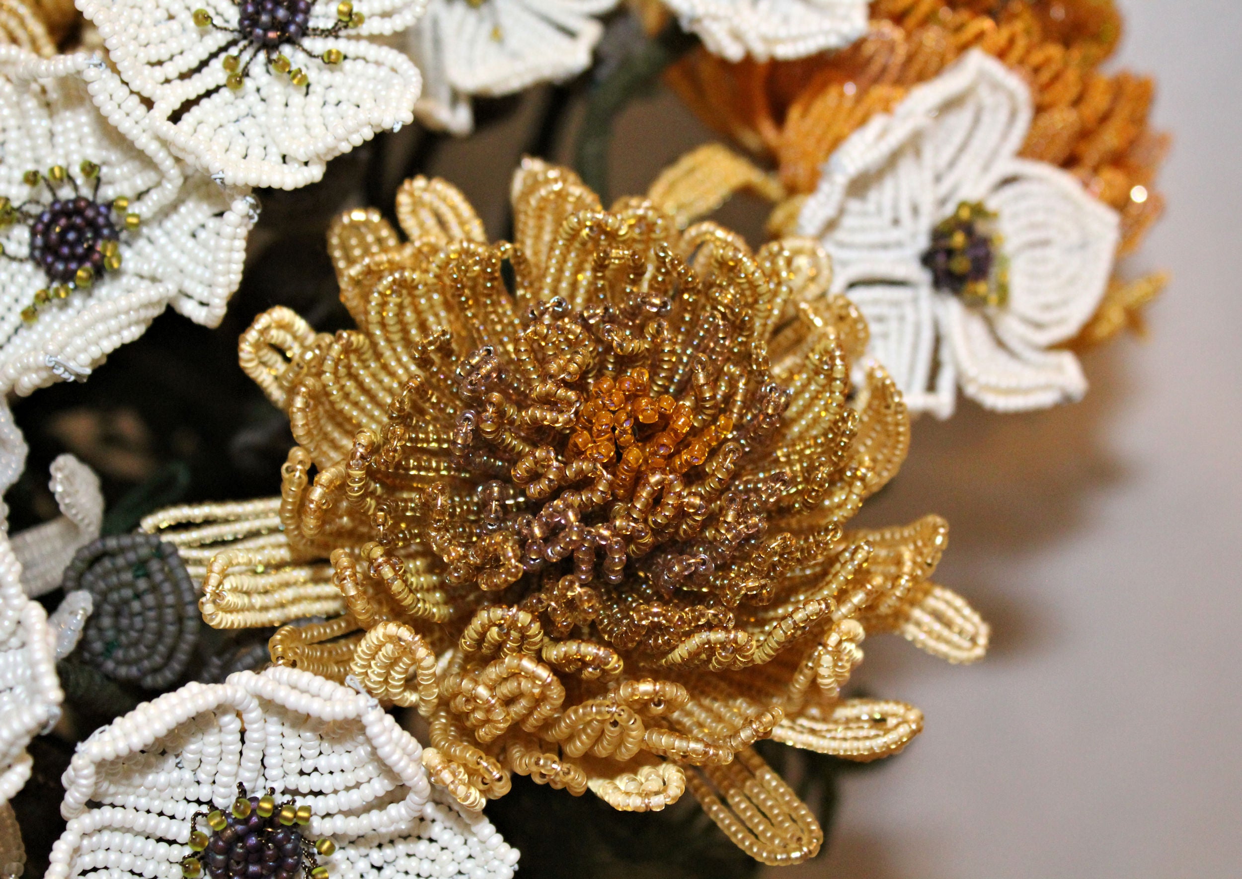 Versailles Bouquet of Chrysanthemums and Almond Blossoms