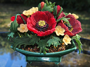 Ruth Hussey  (Poppy and Buttercup Arrangement) - SOLD