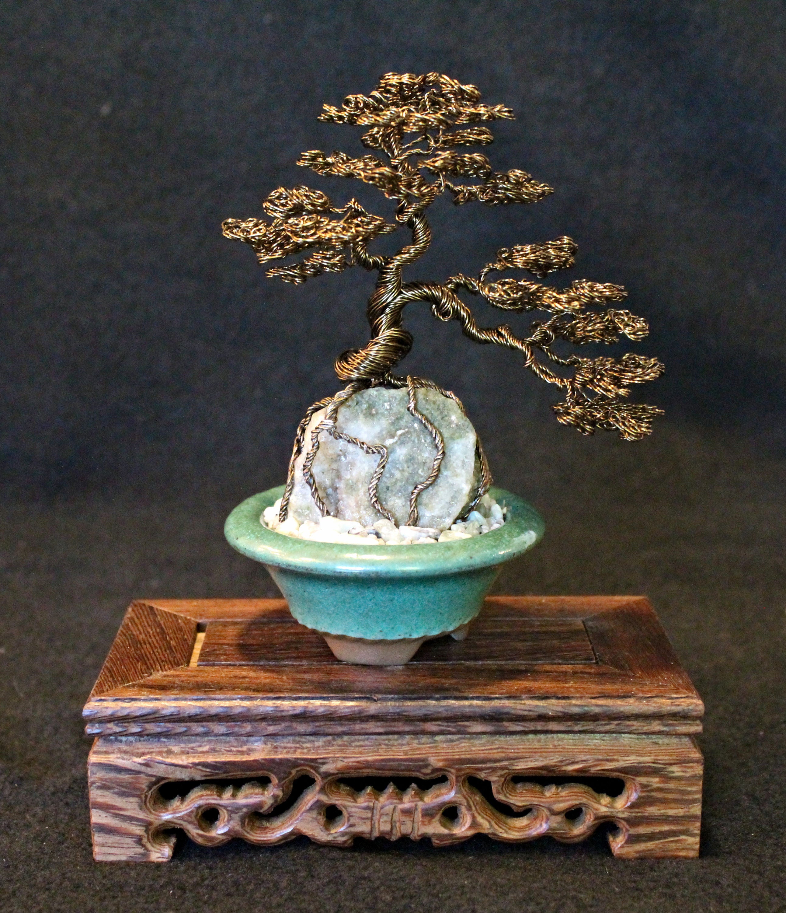root over rock bonsai tree Root-over-Rock Seki-joju Bonsai on Agate and Jade
