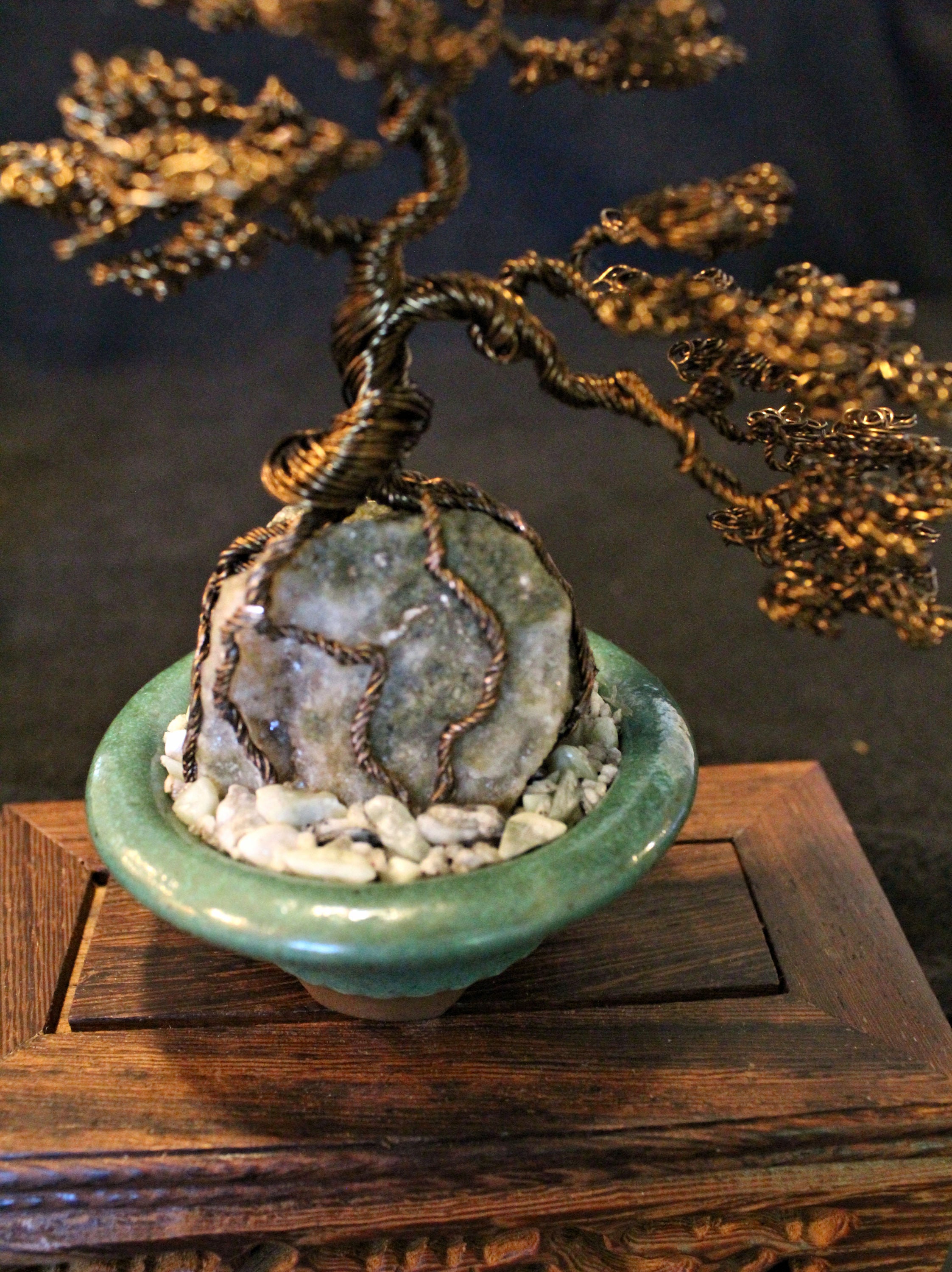 Root-over-Rock Seki-joju Bonsai on Agate and Jade - SOLD