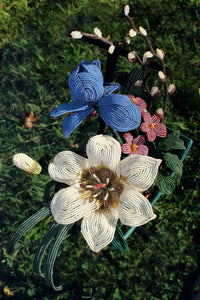 Jean Arthur (Asiatic Lily, Iris, Violets, Pussywillow)
