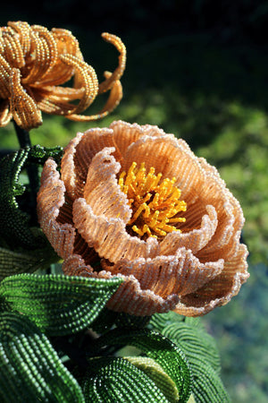 Katharine Hepburn (Peonies and Chrysanthemum)
