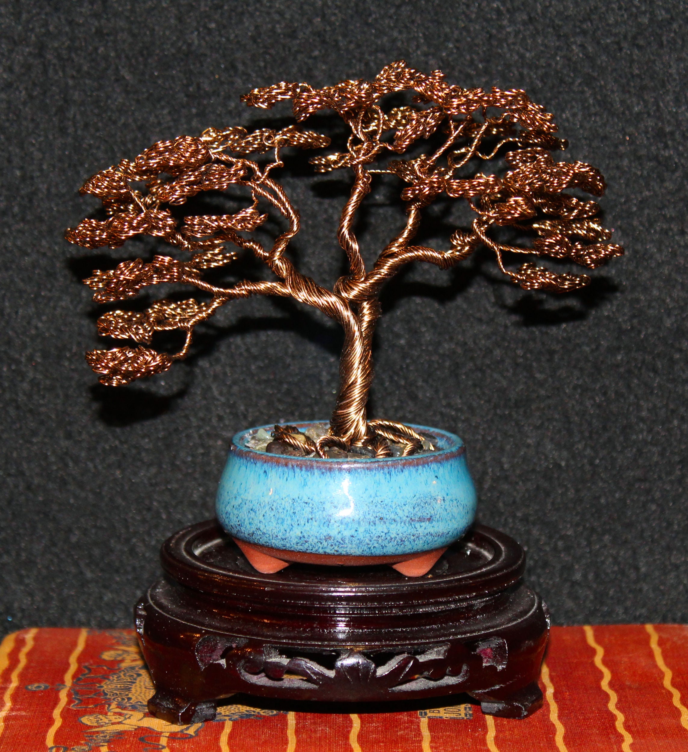 Antique Copper Upright Formal Bonsai with Exposed Roots - SOLD