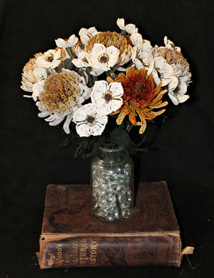 Versailles Bouquet of Chrysanthemums and Almond Blossoms