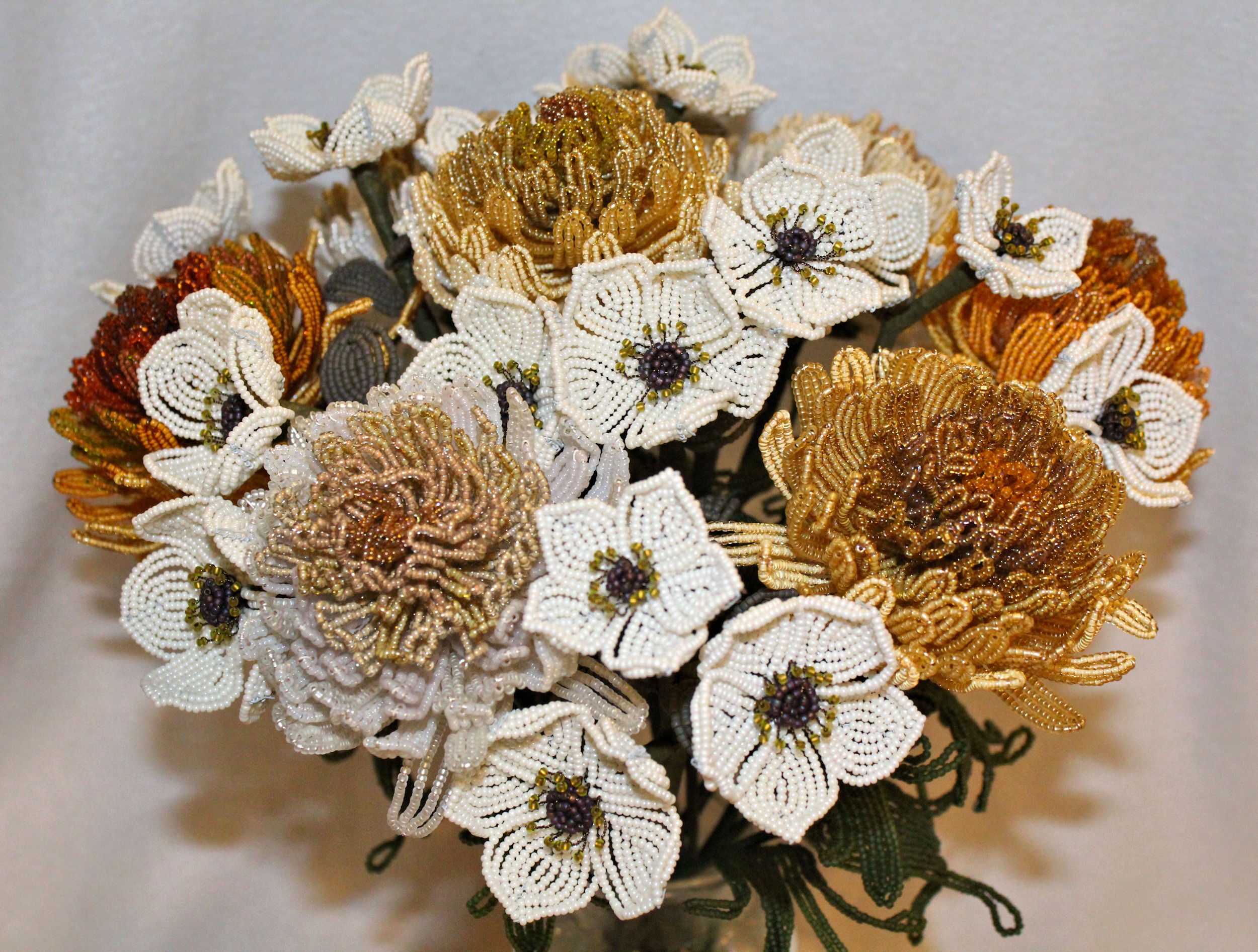 Versailles Bouquet of Chrysanthemums and Almond Blossoms