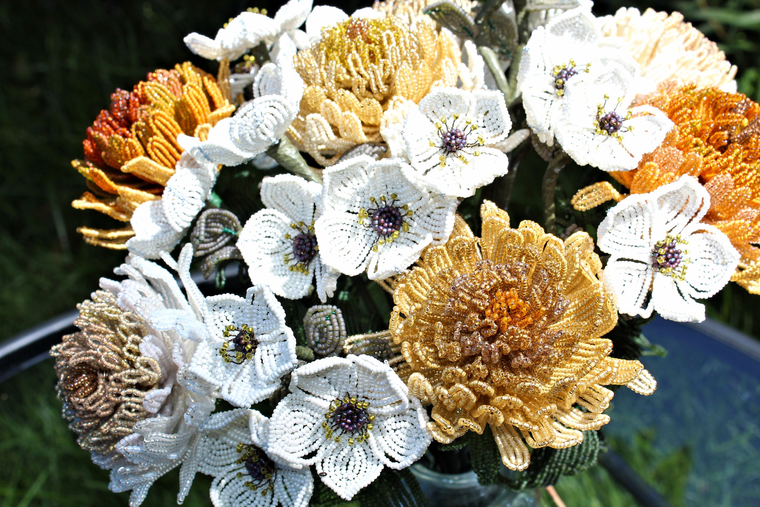 Versailles Bouquet of Chrysanthemums and Almond Blossoms