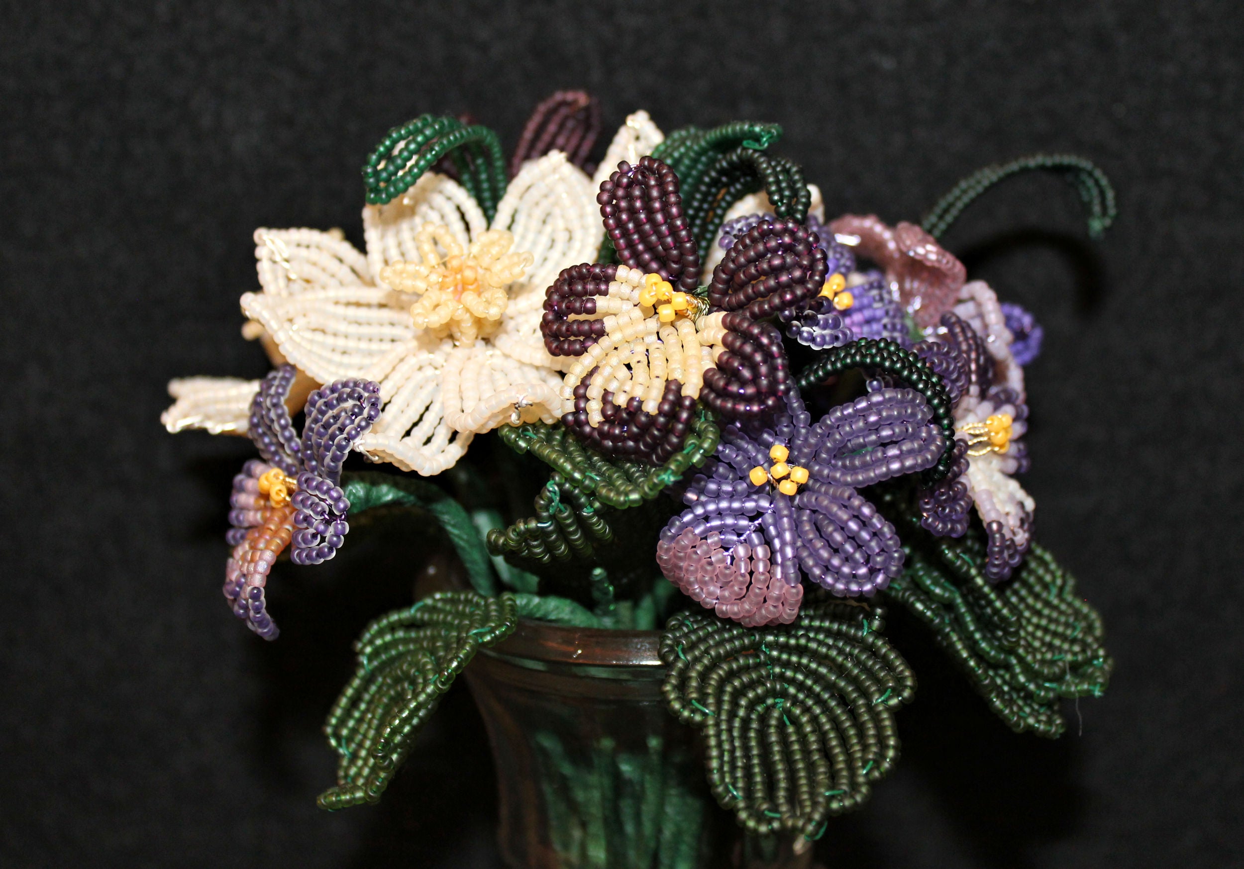 Victorian Violets and Paperwhites - SOLD